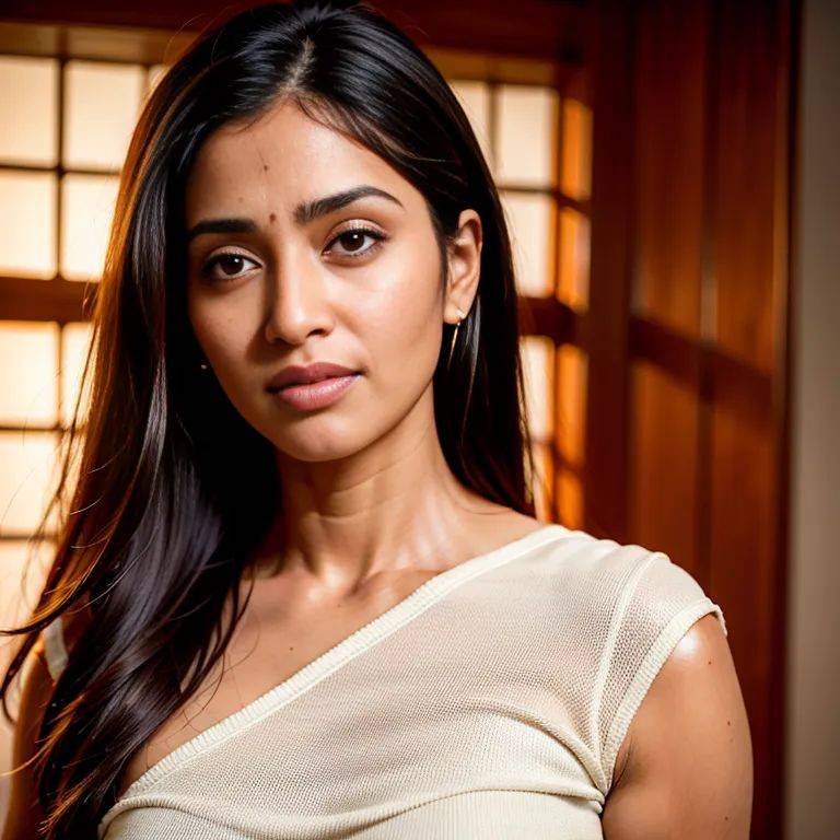 , Indian, brown skin, facial mark,woman,twenties,(RAW photo, best quality, masterpiece:1.1), (realistic, photo-realistic:1.2), ultra-detailed, ultra high res, physically-based rendering,(adult:1.5) - #main