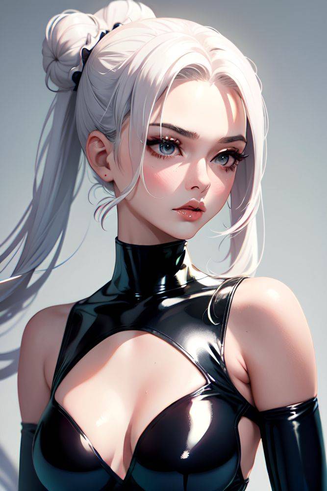 Anime Skinny Small Tits 50s Age Pouting Lips Face White Hair Hair Bun Hair Style Light Skin Film Photo Wedding Front View Yoga Latex 3668242662300452583 - AI Hentai - #main