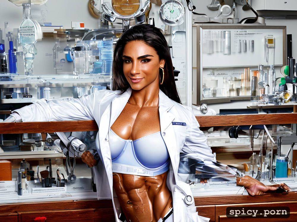 intricate hair huge hard biceps1 8 only women makeup no bra1 3 - #main