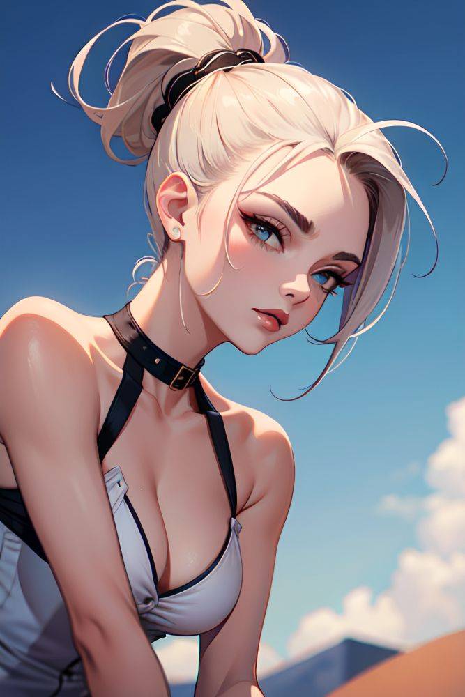 Anime Chubby Small Tits 60s Age Angry Face Blue Hair Hair Bun Hair Style Dark Skin Dark Fantasy Street Side View Straddling Fishnet 3668265855124121598 - AI Hentai - #main
