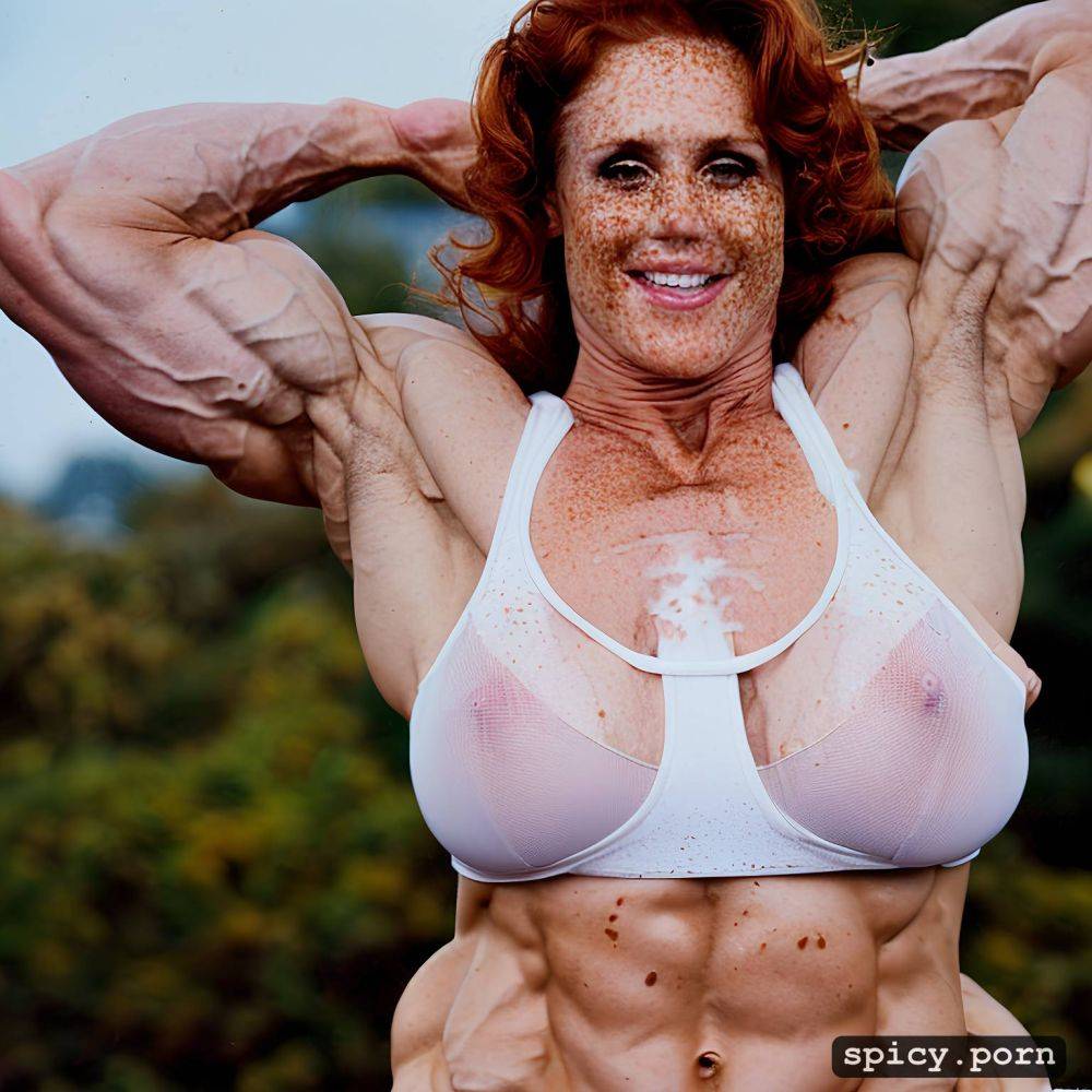 narrow waist1 8 female bodybuilder1 8 only women natural red hair - #main