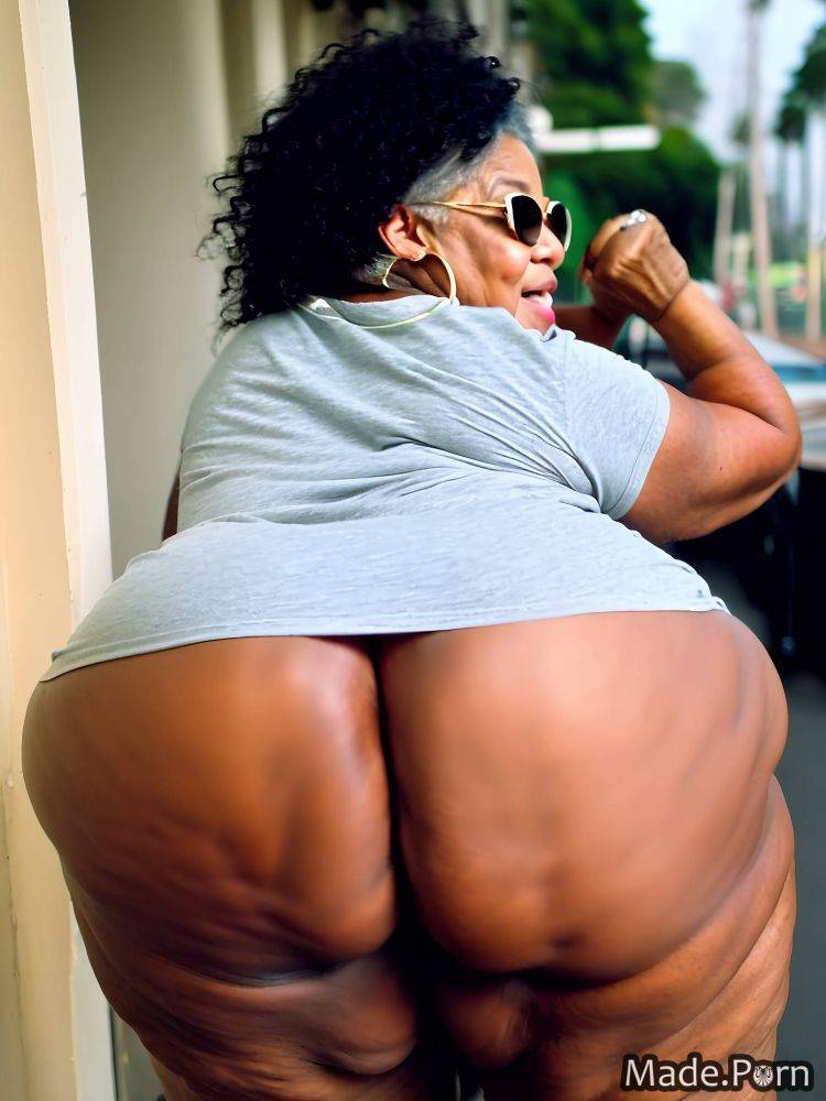 Sideview nude sunglasses fat big hips 80 black hair AI porn - #main