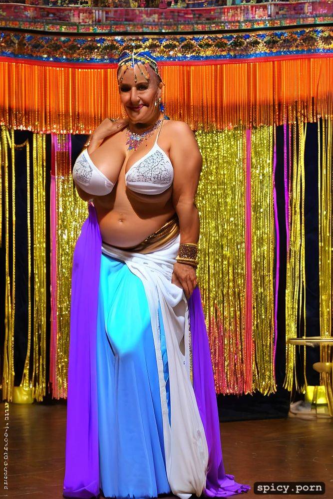 intricate bellydance costume plus size big belly beautiful face - #main