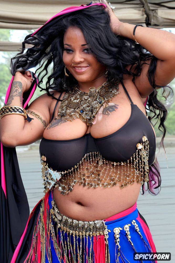 at a dance festival full view gorgeous1 75 curvy bellydancer - #main