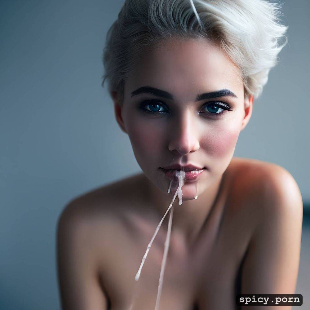 small tits teen female pale pink hair stunning face 18 years old - #main