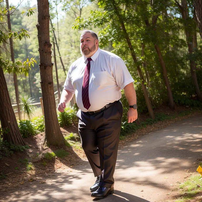 manly man,elder,Looking at viewer,fat,stocking,(silk),suit,bending over,daytime,sun,forest,(rim light:1.5),front view,full body,(adult:1.5) - #main