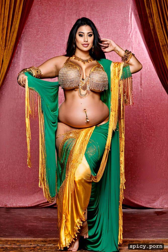 complete body intricate bellydance costume barefoot detailed face - #main
