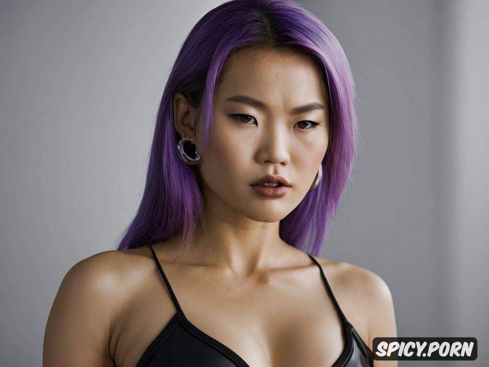 intricate hair angry face asian thai mongols beautiful woman big ideal tits tatoo all body piercings in both nipples 20 y o - #main