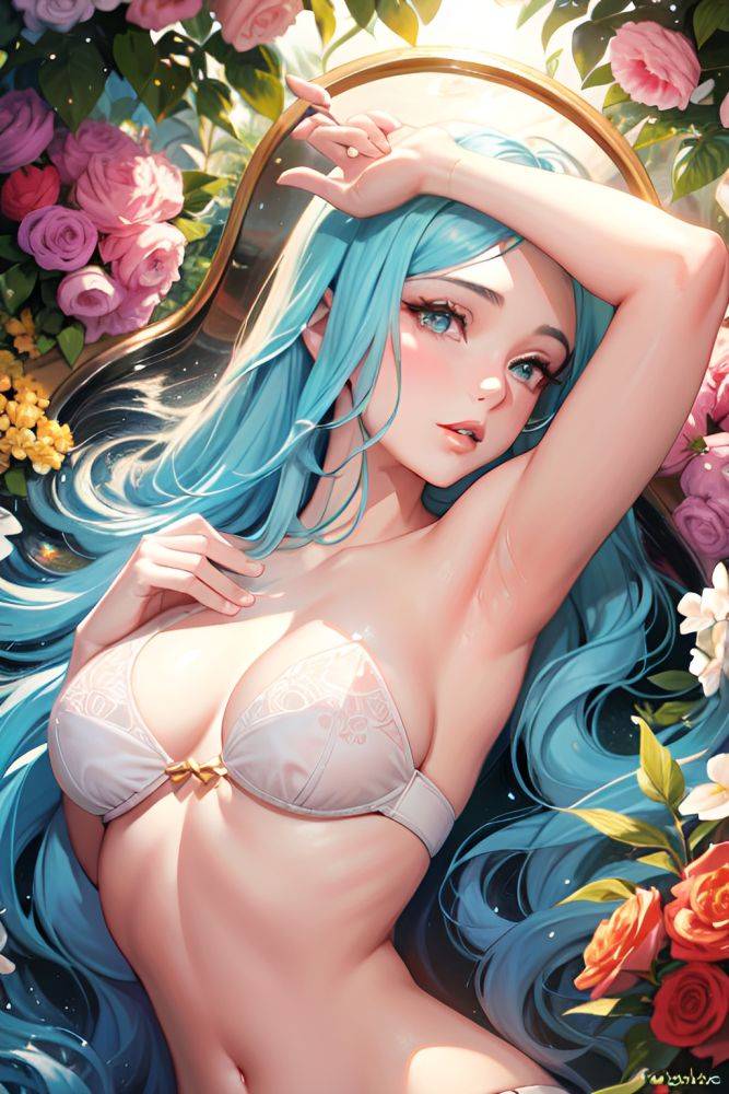 Anime Muscular Small Tits 50s Age Laughing Face Purple Hair Ponytail Hair Style Light Skin Warm Anime Onsen Close Up View T Pose Bathrobe 3665606411372381646 - AI Hentai - #main