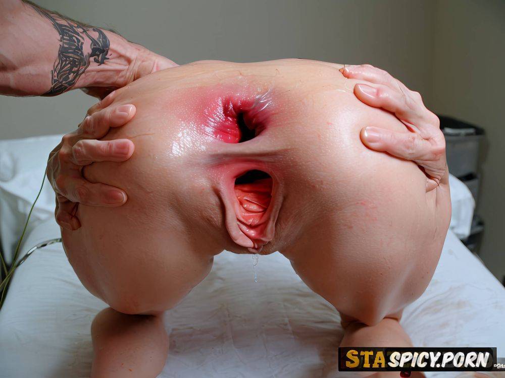 spread legs her prolapsed uterus and visibly inflamed cervix protruding from pussy after was fucked - #main