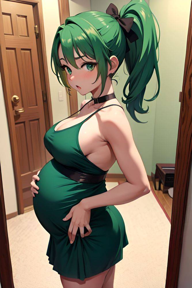 Anime Pregnant Small Tits 20s Age Shocked Face Green Hair Ponytail Hair Style Dark Skin Mirror Selfie Strip Club Back View Cumshot Maid 3666259675907057400 - AI Hentai - #main