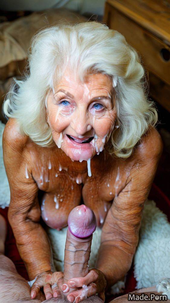 Bukkake slutty facial 90 blowjob woman made AI porn - #main