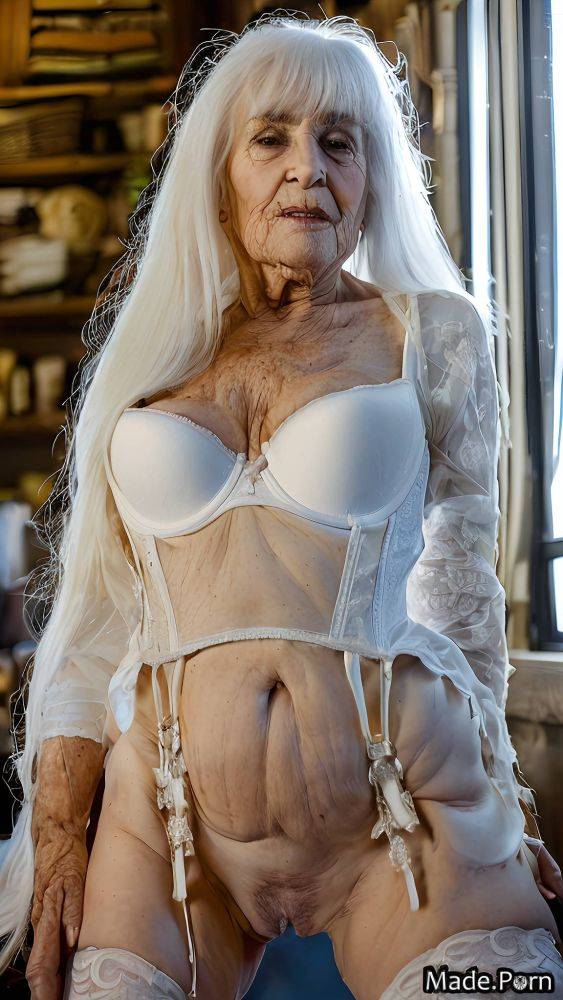 Harlequin 90 caucasian pussy fucking slutty bangs hair white hair AI porn - #main