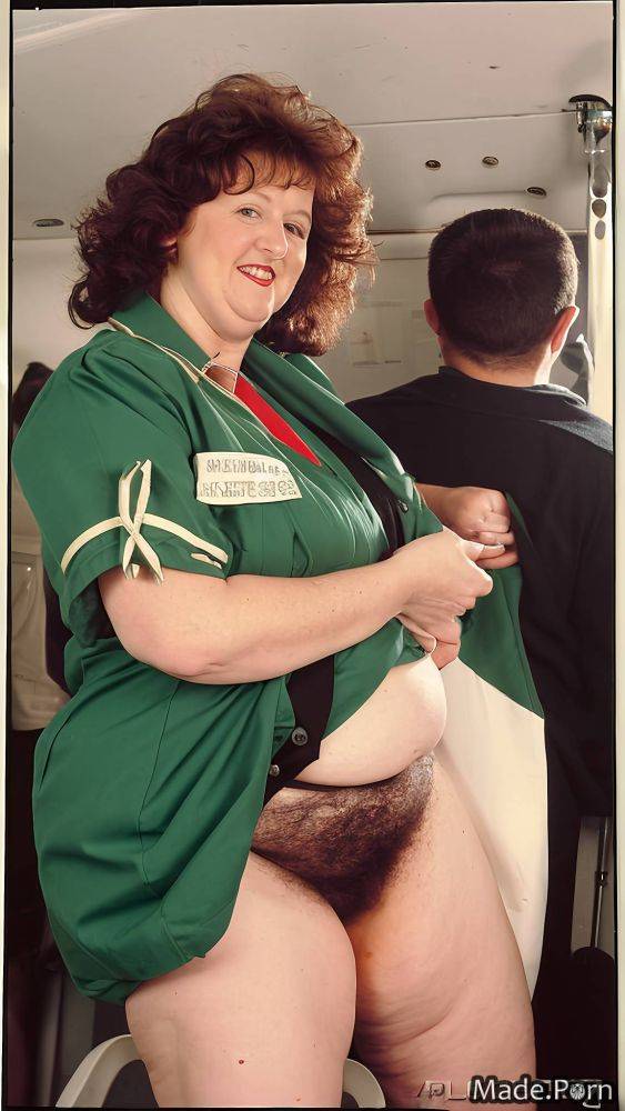 Ssbbw black hair irish standing long legs hairy woman AI porn - #main