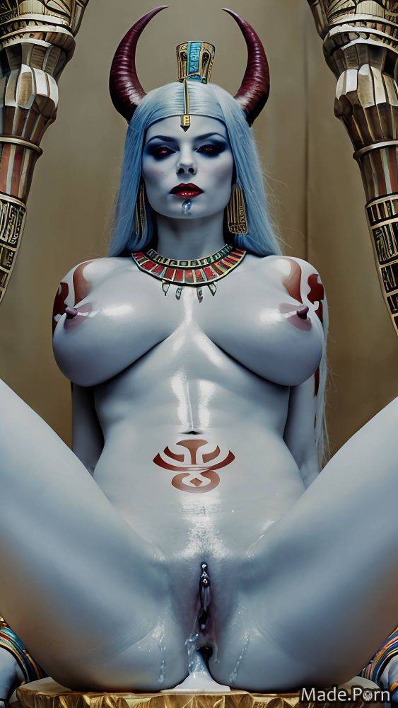 Devil blue hair sapphire wet tattoos long fingernails pov AI porn - #main