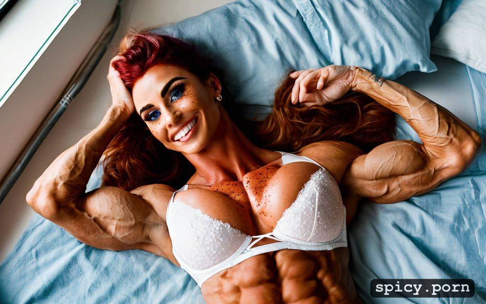 medium perky boobs abs 18 years old lace bra freckles showing armpits - #main