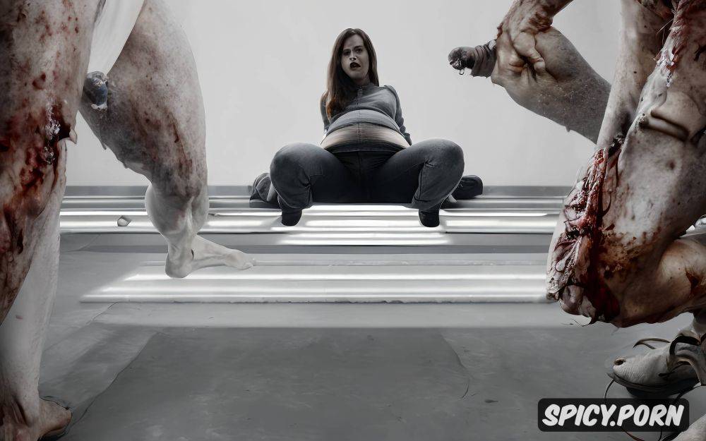 forced deepthroath fucked by zombie zombie is inside her zombie between legs - #main