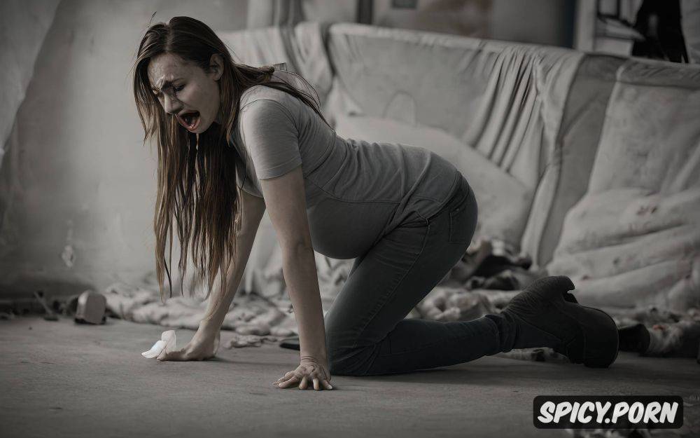 forced deepthroath fucked by zombie zombie is inside her zombie is between legs - #main