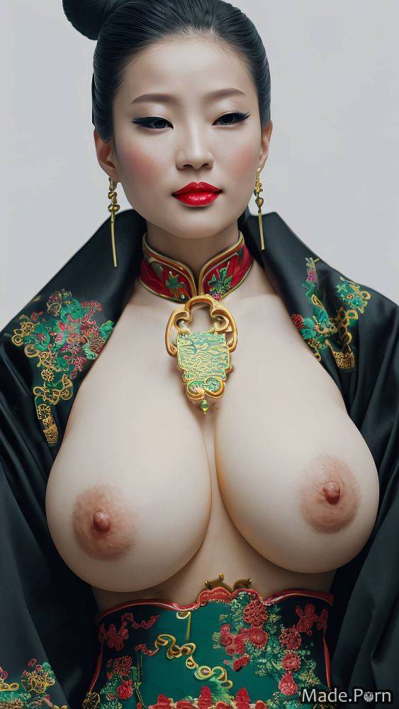 Lipstick amateur fairer skin nipples transparent long hair wife AI porn - #main