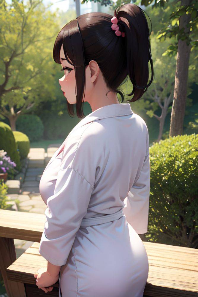 Anime Chubby Small Tits 50s Age Ahegao Face Brunette Ponytail Hair Style Light Skin 3d Forest Back View Yoga Bathrobe 3672950807639374923 - AI Hentai - #main