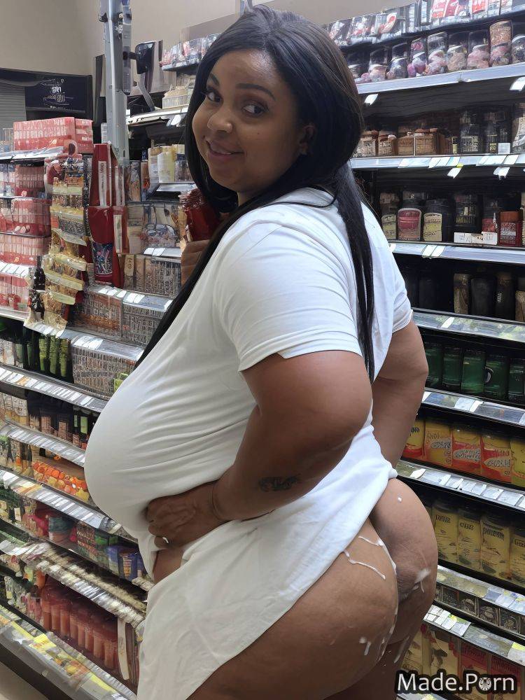 Slutty ssbbw african american cum on ass bbw gigantic boobs thick thighs AI porn - #main