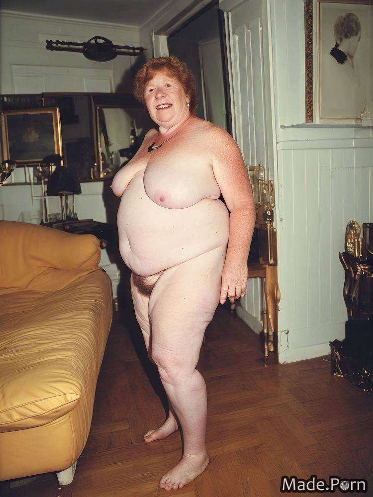 Short hair full shot woman looking at viewer irish ssbbw big hips AI porn - #main