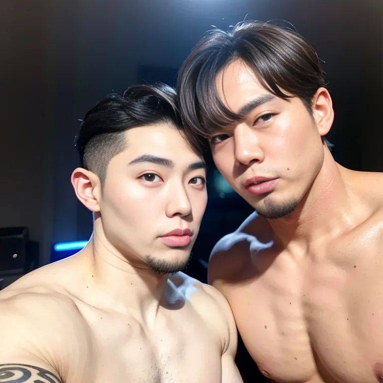 ,korean,kpop idol,(2men:2), manly man,twenties,(RAW photo, best quality, masterpiece:1.1), (realistic, photo-realistic:1.2), ultra-detailed, ultra high res, physically-based rendering,blue eyes,cool,side - #main