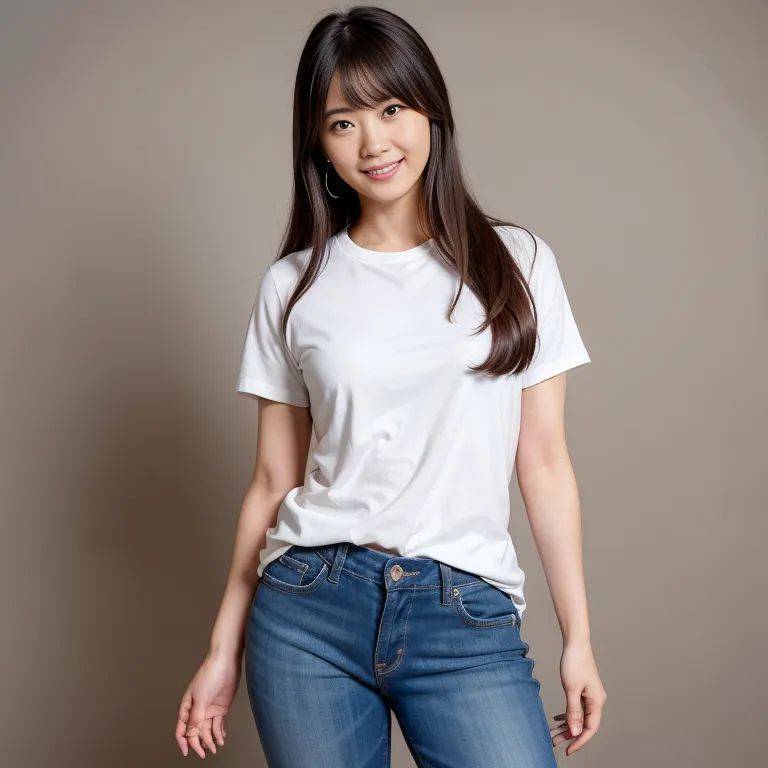 , japanese,woman,thirties,(RAW photo, best quality, masterpiece:1.1), (realistic, photo-realistic:1.2), ultra-detailed, ultra high res, physically-based rendering,long hair,beautiful,(smile),(aegyo sal),Looking at - #main
