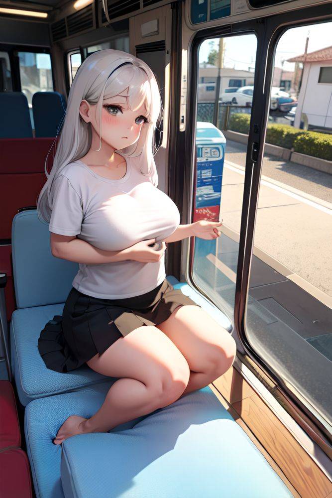 Anime Chubby Small Tits 50s Age Sad Face White Hair Straight Hair Style Dark Skin Charcoal Bus Front View Massage Mini Skirt 3674435148299134194 - AI Hentai - #main