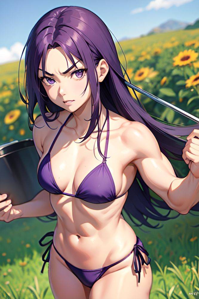 Anime Muscular Small Tits 30s Age Angry Face Purple Hair Straight Hair Style Light Skin Film Photo Meadow Close Up View Cooking Bikini 3674485399417241336 - AI Hentai - #main