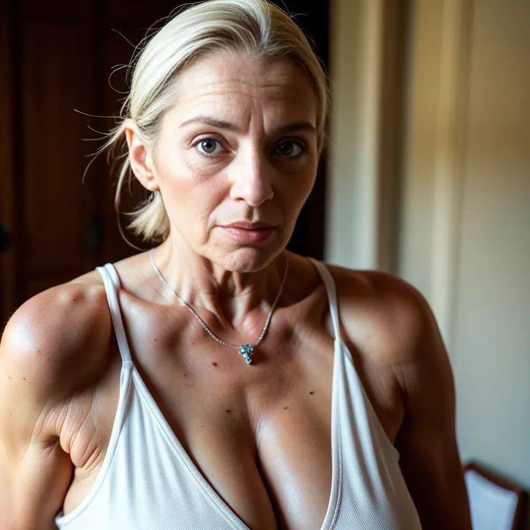 , white people,woman,aging,(RAW photo, best quality, masterpiece:1.1), (realistic, photo-realistic:1.2), ultra-detailed, ultra high res, physically-based rendering,(adult:1.5) - #main