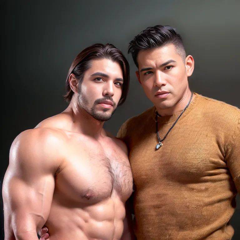 (2men:2), manly man,twenties,(RAW photo, best quality, masterpiece:1.1), (realistic, photo-realistic:1.2), ultra-detailed, ultra high res, physically-based rendering,(adult:1.5) - #main
