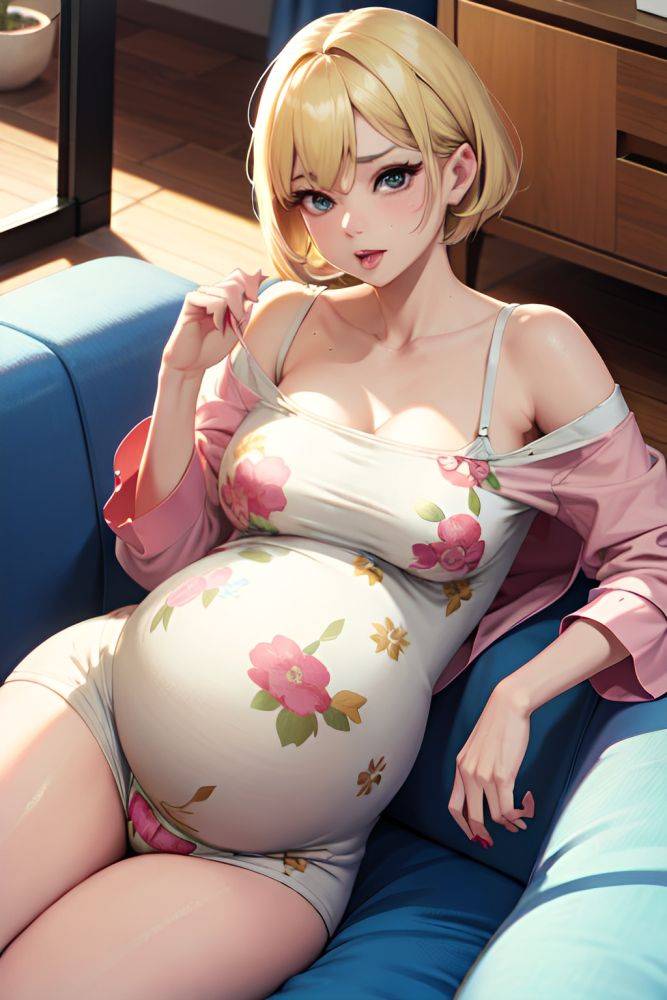 Anime Pregnant Small Tits 60s Age Ahegao Face Blonde Pixie Hair Style Light Skin Comic Couch Front View Gaming Pajamas 3674875811949234691 - AI Hentai - #main