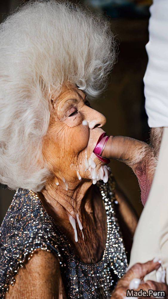 White hair caucasian bukkake blowjob long hair made harlequin AI porn - #main