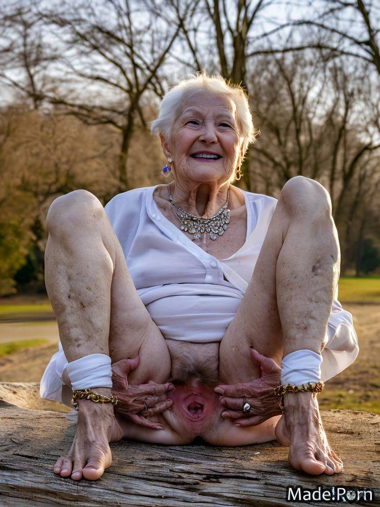 Squatting jewelry barefoot 90 hairy anklet skinny AI porn - #main