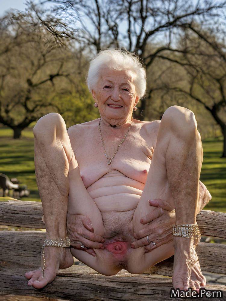 Barefoot skinny jewelry park small tits spreading legs short AI porn - #main