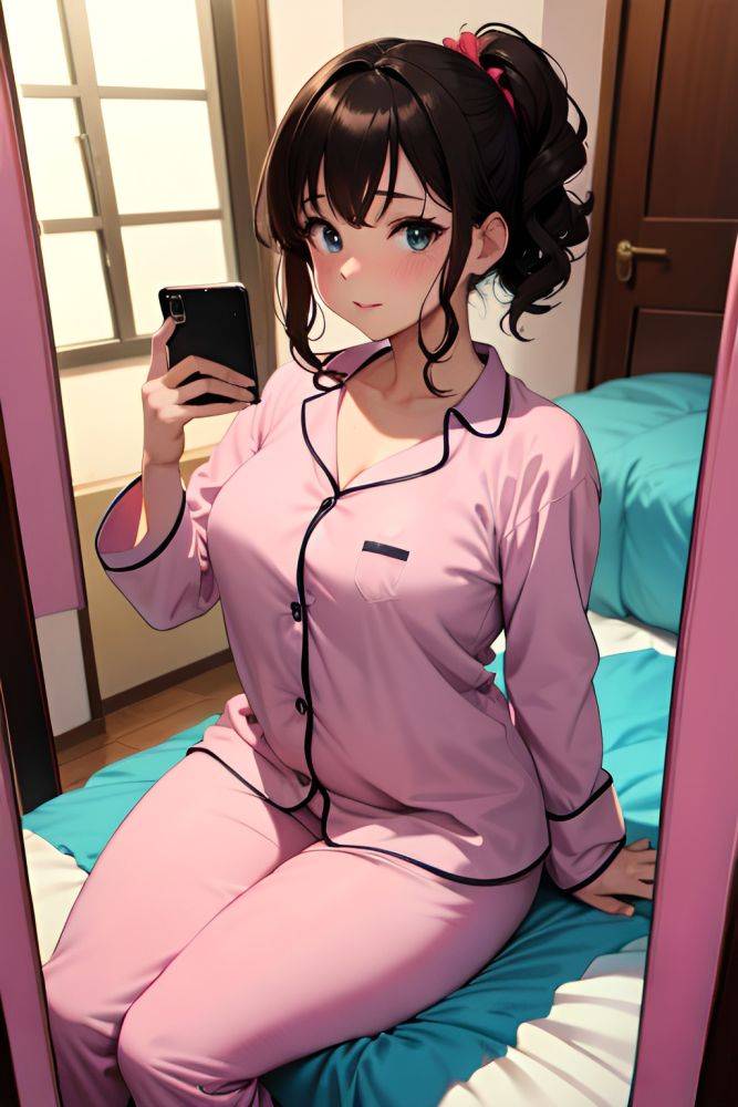 Anime Chubby Small Tits 80s Age Seductive Face Brunette Messy Hair Style Light Skin Mirror Selfie Stage Front View Straddling Pajamas 3675324206076854372 - AI Hentai - #main