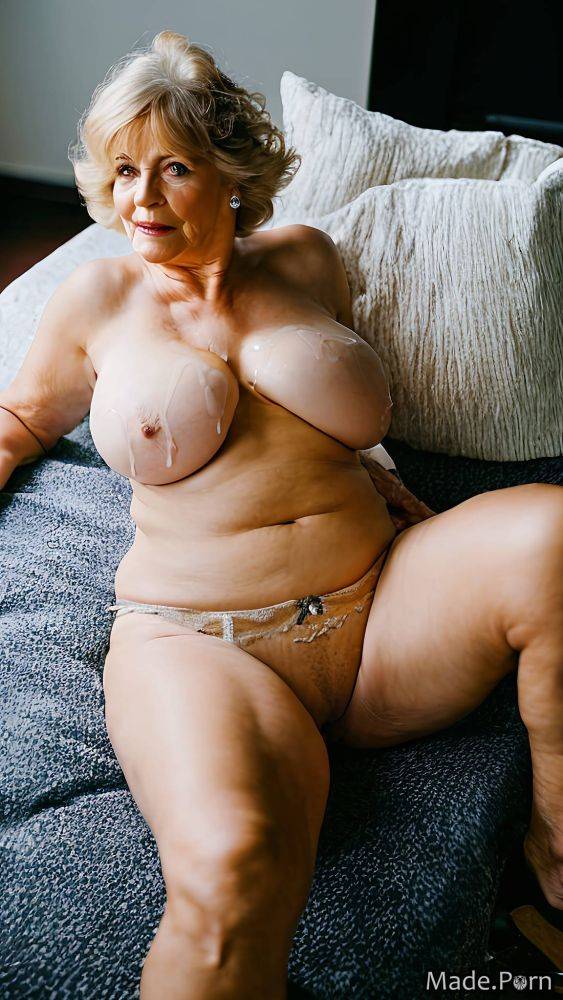 Thick jewelry bedroom blonde bbw fairer skin bottomless AI porn - #main
