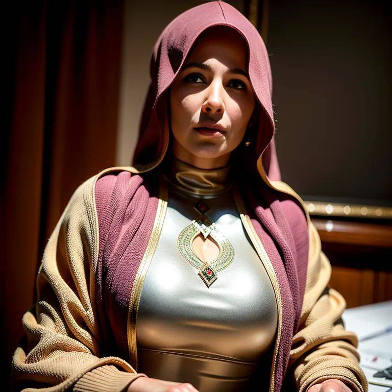 , Arabs,woman,elder,(RAW photo, best quality, masterpiece:1.1), (realistic, photo-realistic:1.2), ultra-detailed, ultra high res, physically-based rendering,(adult:1.5) - #main