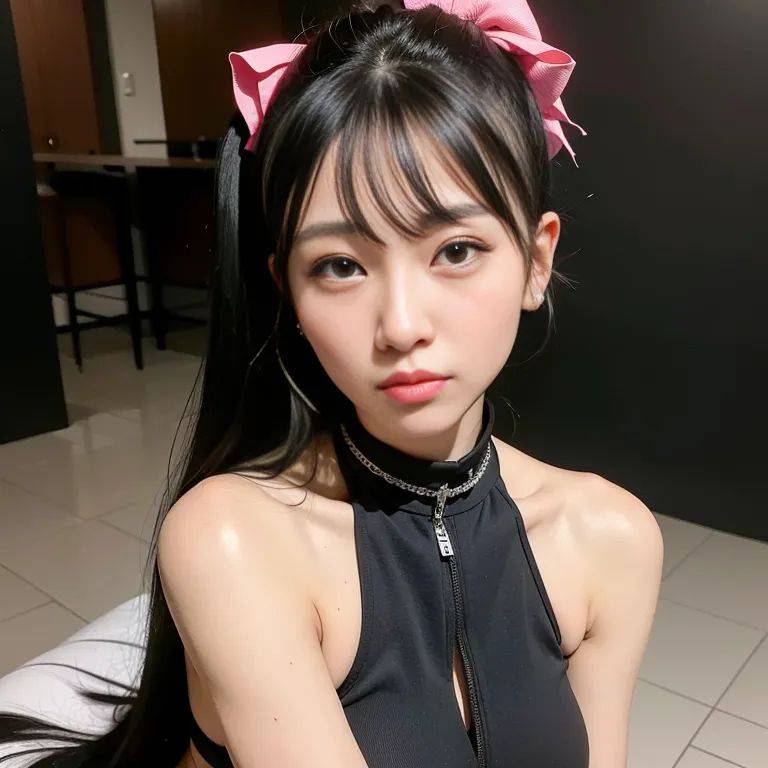 ,korean,kpop idol,woman,twenties,(RAW photo, best quality, masterpiece:1.1), (realistic, photo-realistic:1.2), ultra-detailed, ultra high res, physically-based rendering,long hair,pony tail,black hair,hair behind - #main