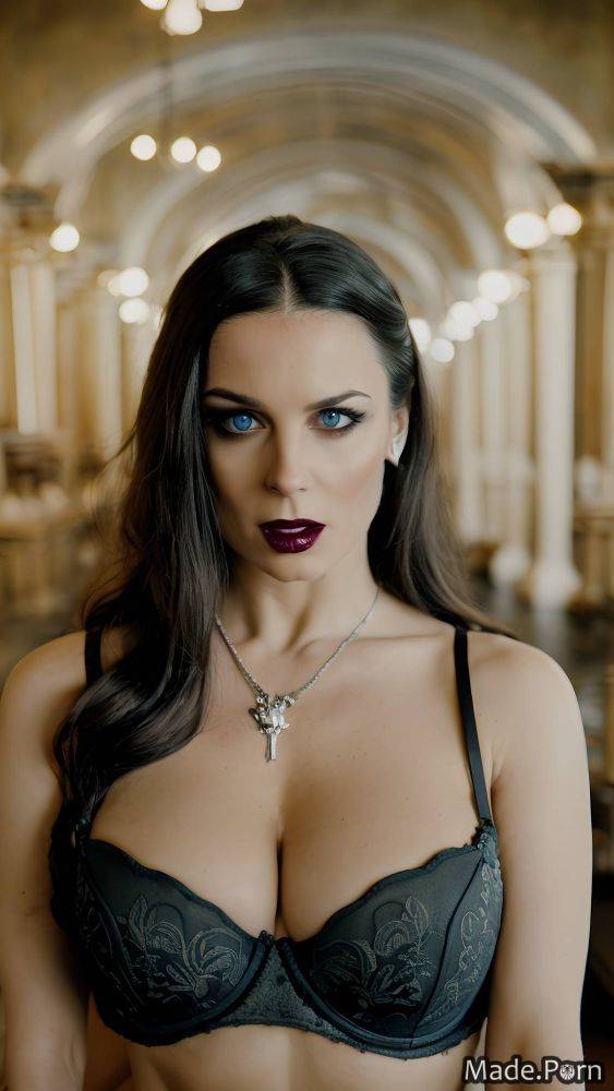 Brunette tight goth perfect boobs devil night close up AI porn - #main