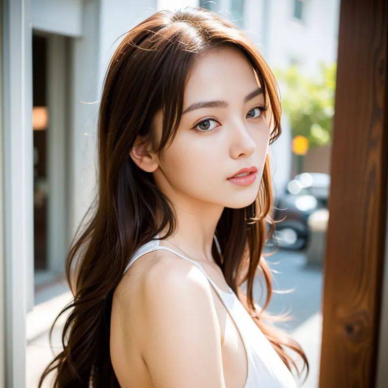 ,woman,twenties,(RAW photo, best quality, masterpiece:1.1), (realistic, photo-realistic:1.2), ultra-detailed, ultra high res, physically-based rendering,long hair,beautiful,from side,Upper body,(adult:1.5) - #main