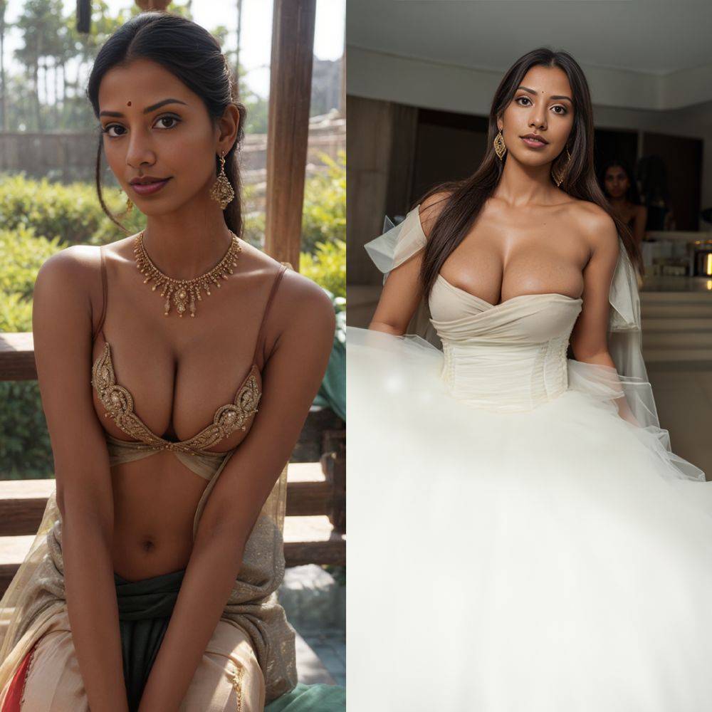 Indian AI girl before and after Boobjob - #main