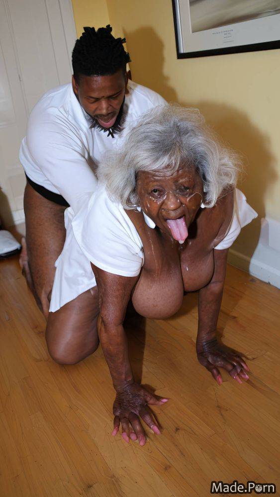 African american frizzy hair screaming full shot ass licking photo siren AI porn - #main