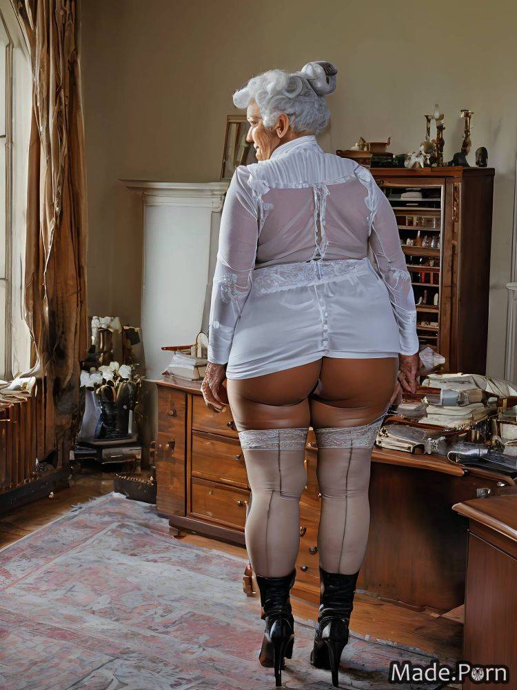 Lipstick knitted bent over lycra tight chubby standing AI porn - #main