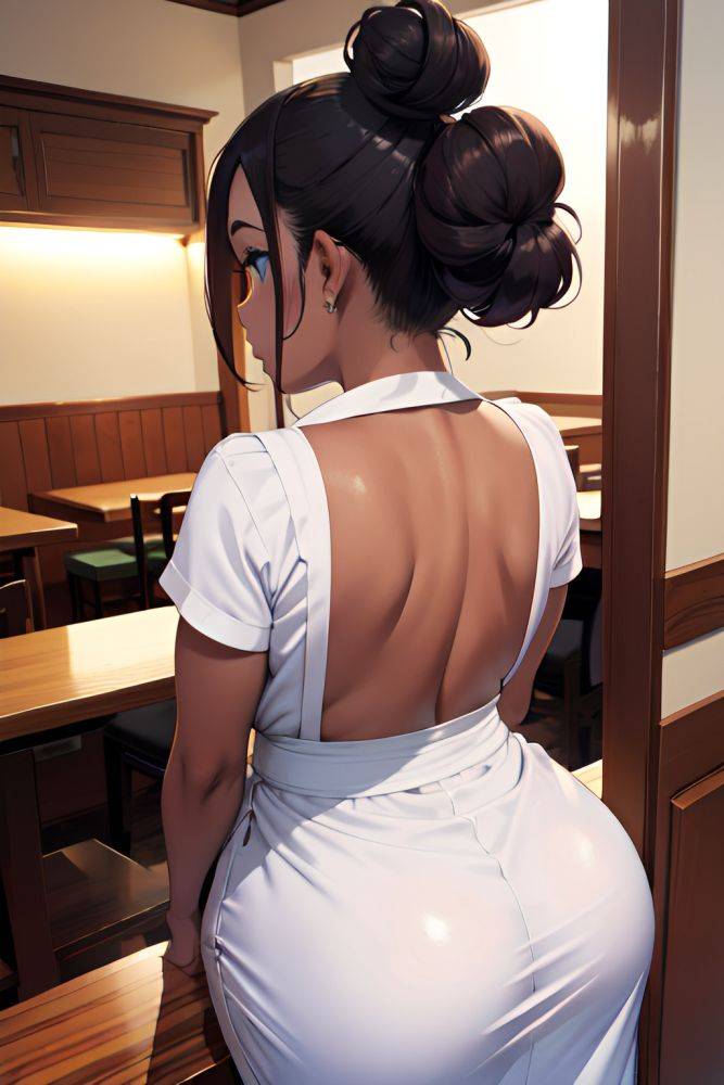 Anime Chubby Small Tits 20s Age Angry Face Ginger Hair Bun Hair Style Dark Skin Crisp Anime Restaurant Back View Massage Maid 3681145605191353948 - AI Hentai - #main