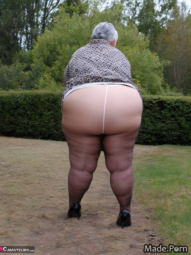 80 woman big ass photo thong fetish high heels AI porn - #main