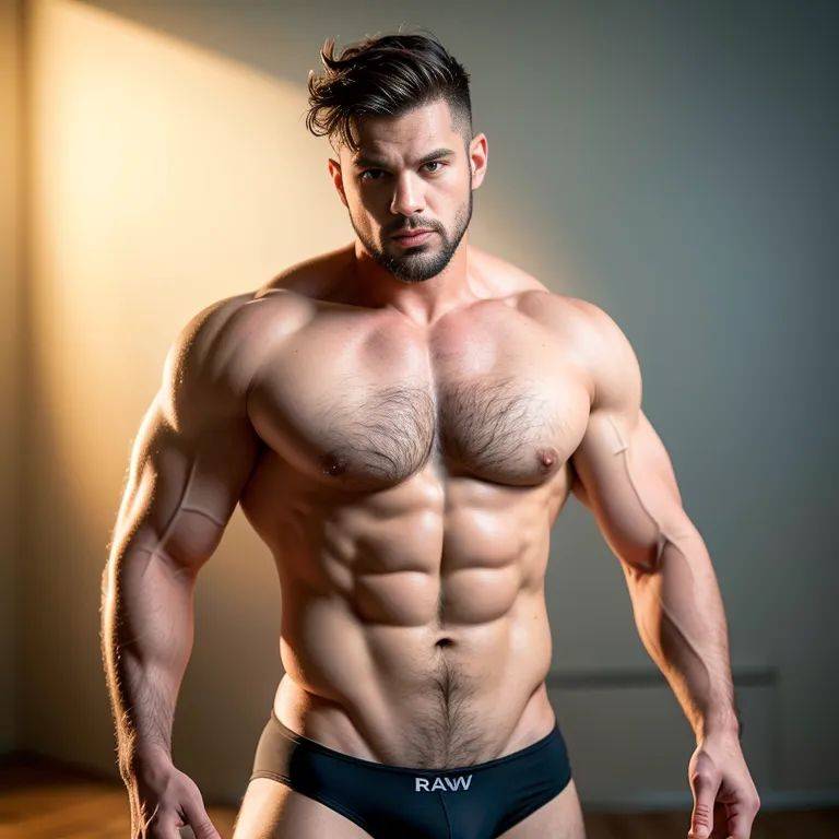 manly man,twenties,(RAW photo, best quality, masterpiece:1.1), (realistic, photo-realistic:1.2), ultra-detailed, ultra high res, physically-based rendering,perfect body,front view,(adult:1.5) - #main