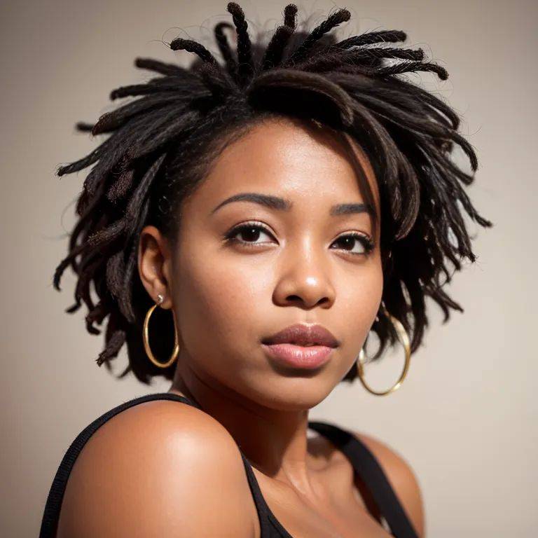 black people, ,woman,twenties,(RAW photo, best quality, masterpiece:1.1), (realistic, photo-realistic:1.2), ultra-detailed, ultra high res, physically-based rendering,(adult:1.5) - #main