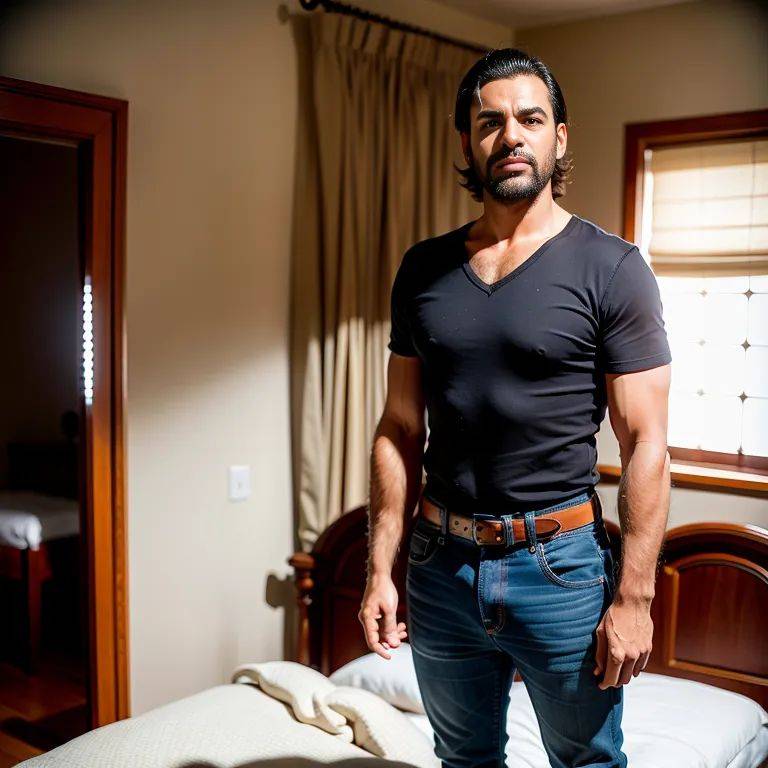 , Arabs,manly man,twenties,(RAW photo, best quality, masterpiece:1.1), (realistic, photo-realistic:1.2), ultra-detailed, ultra high res, physically-based rendering,short hair,straight hair,black hair,blue - #main